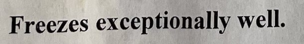 From the recipe card