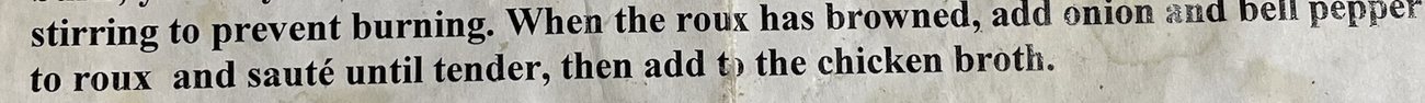 From the recipe card